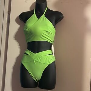 Mint Green Two Piece Bikini Set (New)